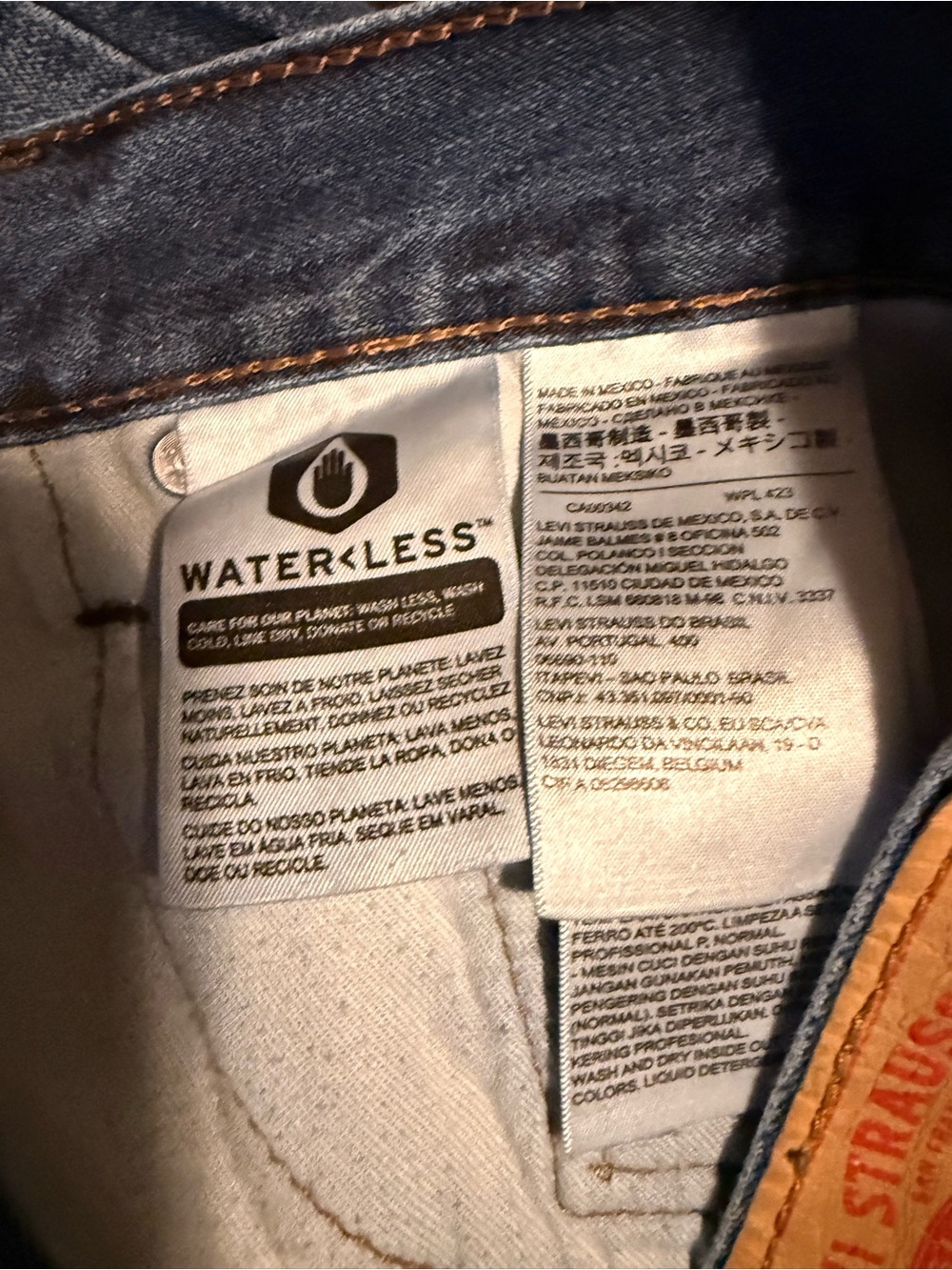 Levi's Straight Leg Jeans - Faded Light Blue 514 - Picture 4 of 8
